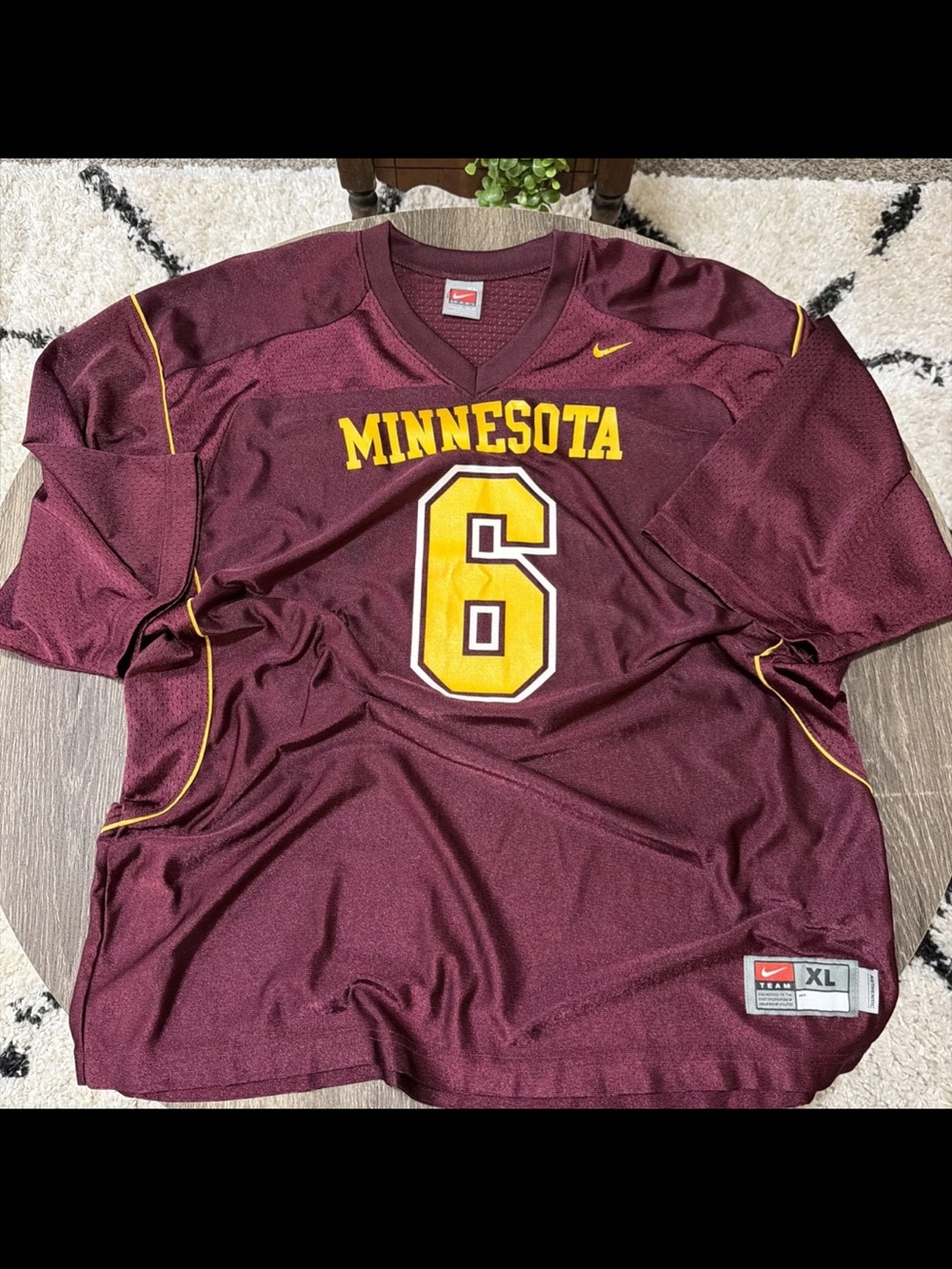 Vintage Nike MINNESOTA GOLDEN GOPHERS College Football Jersey Mens XL-Excellent!